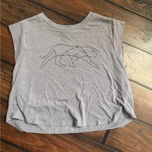 Tiger Friday Gray Sleeveless Top size child medium